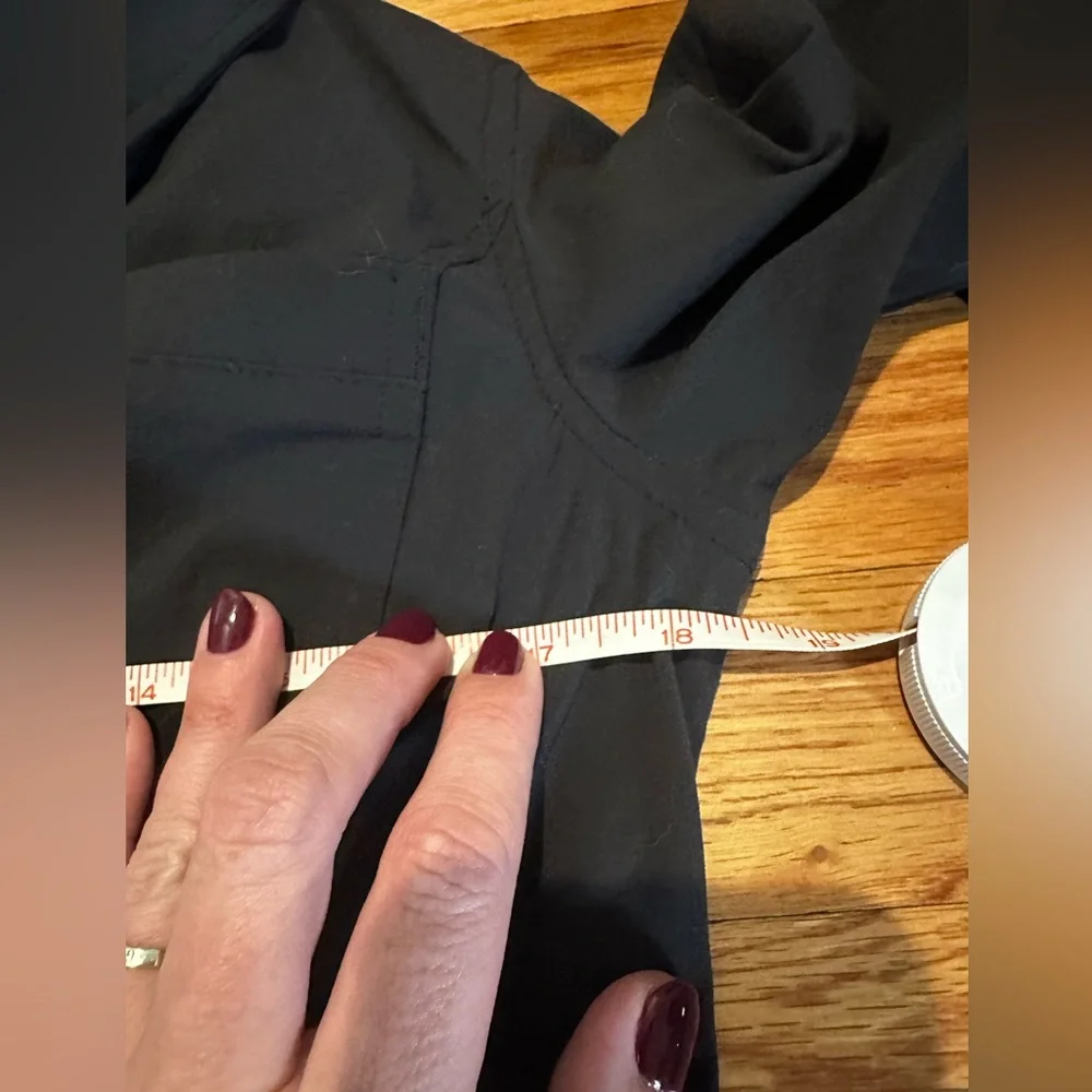 Eddie Bauer Women’s Soft Black Jacket Blazer‎ Sz 8 Performance Nylon Pockets